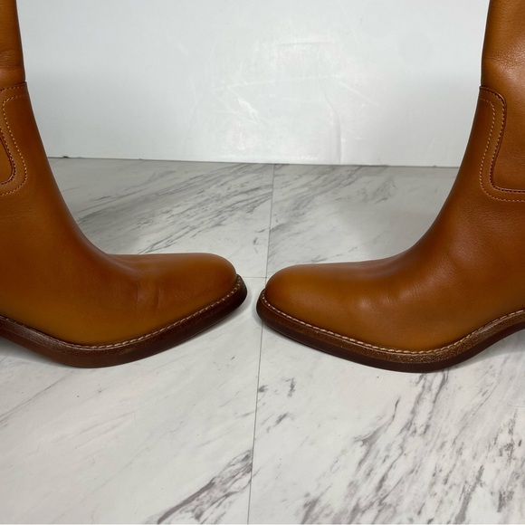 Jeffrey Campbell Desert Western Brown Leather Heeled Boot 8 1/2 - Picture 6 of 15